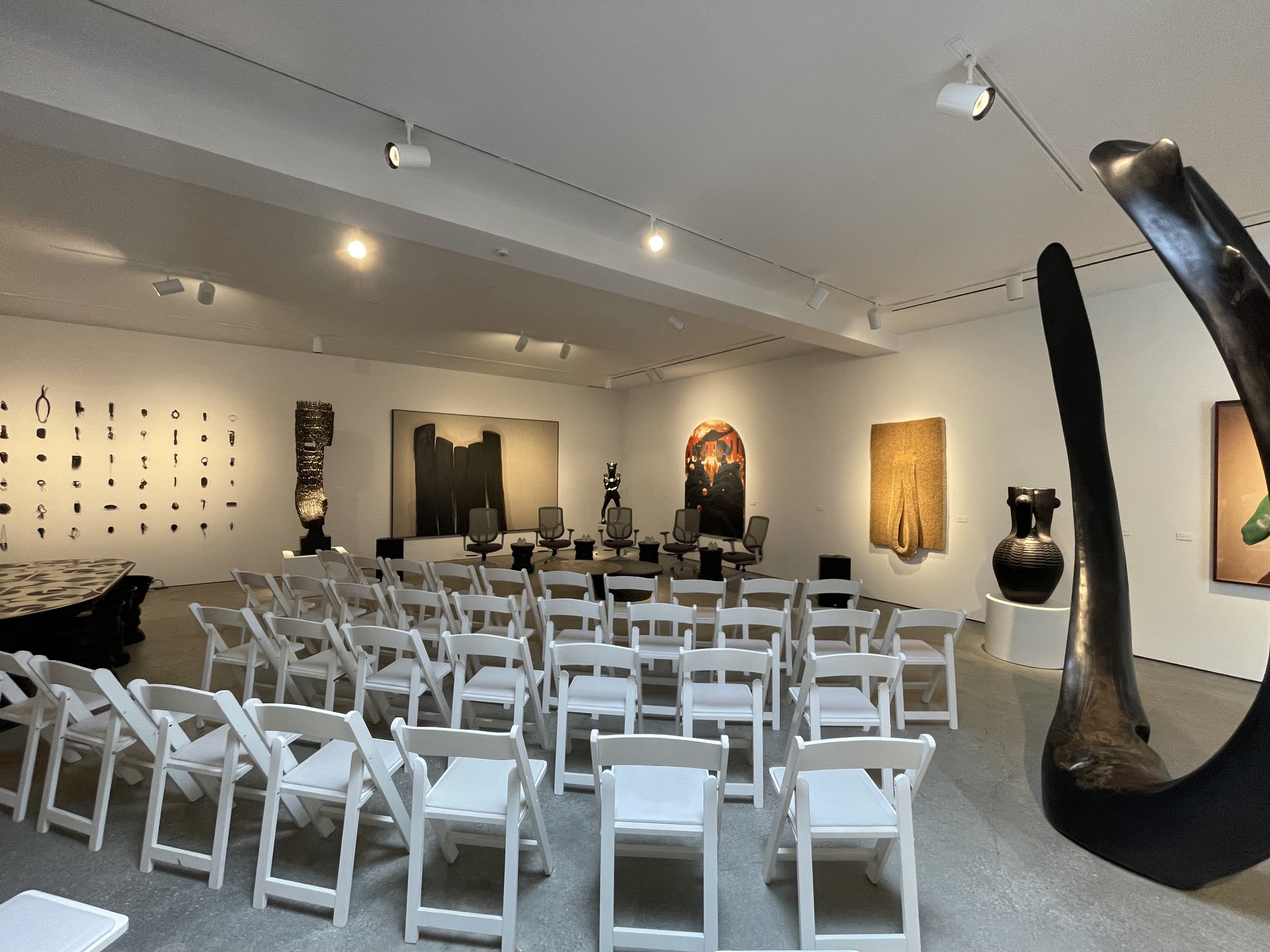 Art gallery event in Los Angeles with audiovisual equipment rentals