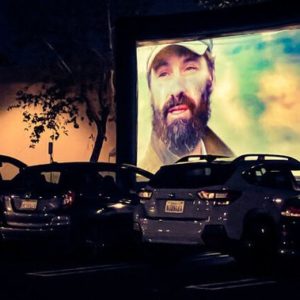 Drive-in movie projector and screen rental